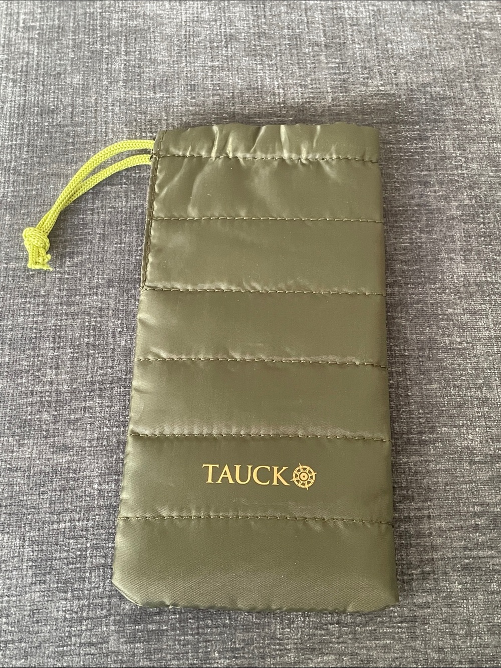 Phone “sleeping bag” from Tauck Tours - protective cloth phone case for travel